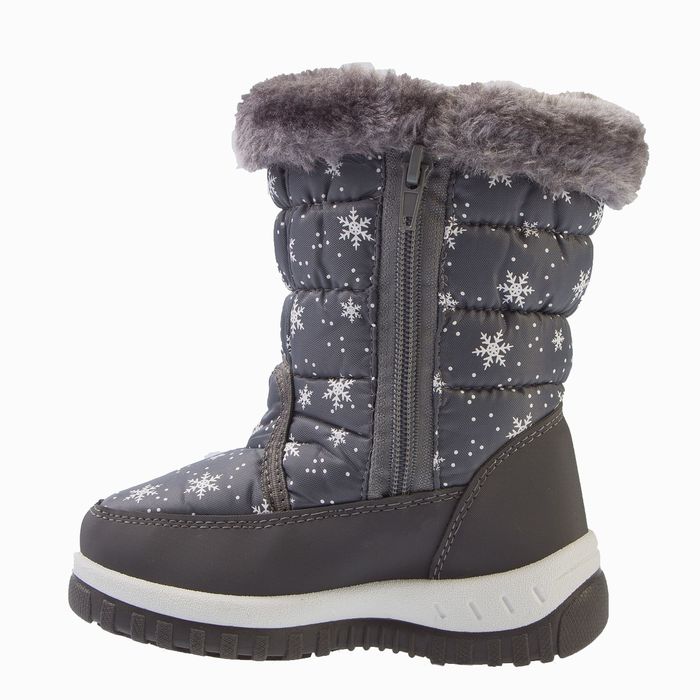 Дутики зимние детские Suba арт. B2206-3-28, цвет серый, размер 28