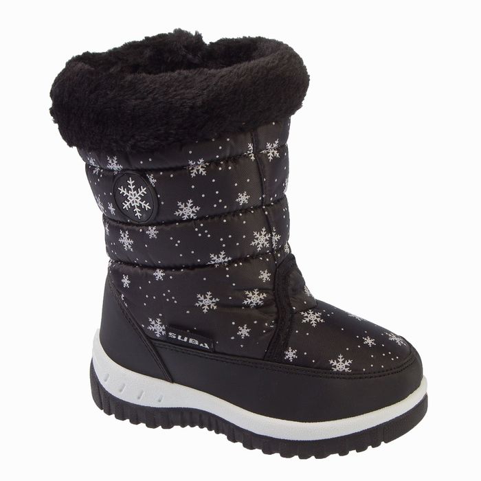 Дутики зимние детские Suba арт. B2206-1-26, цвет черный, размер 26