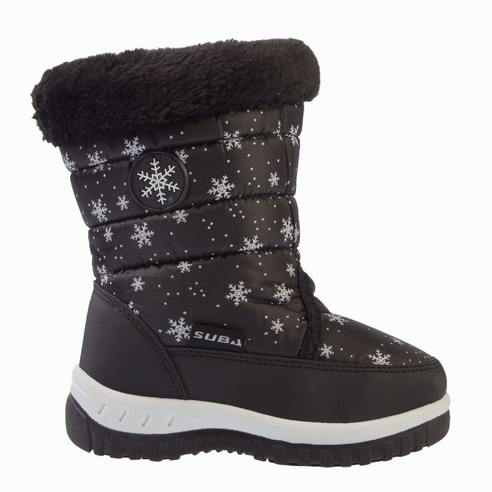 Дутики зимние детские Suba арт. B2206-1-28, цвет черный, размер 28