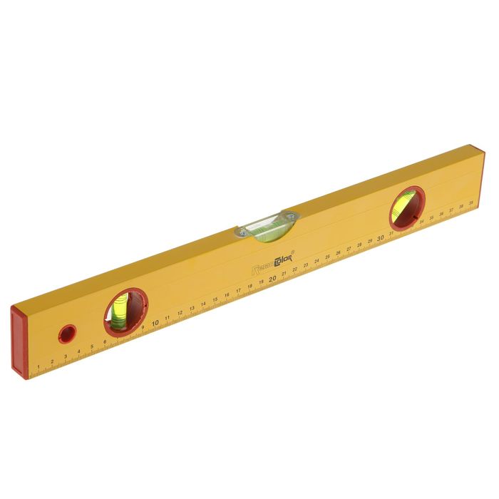 Уровень алюминиевый   Remocolor, "Yellow", 3 ампулы, 40 см