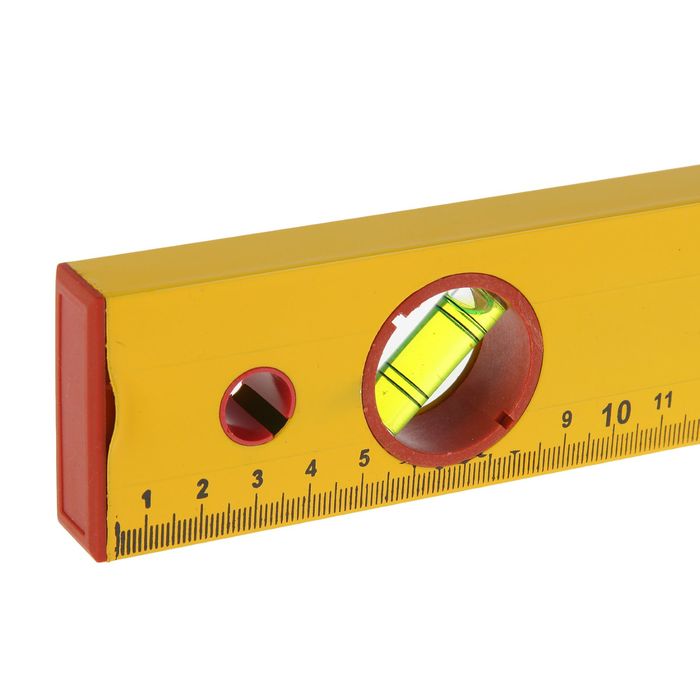 Уровень алюминиевый Remocolor, "Yellow", 3 ампулы, 60 см