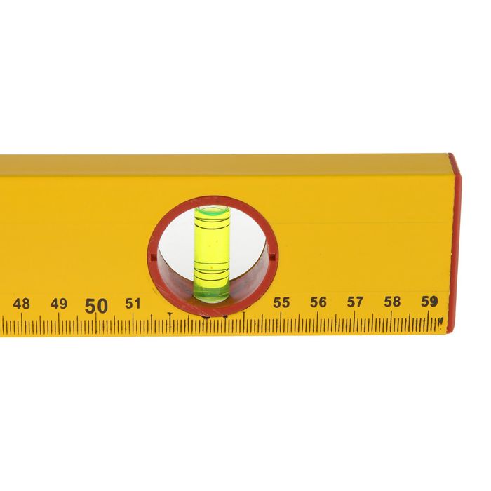 Уровень алюминиевый Remocolor, "Yellow", 3 ампулы, 60 см