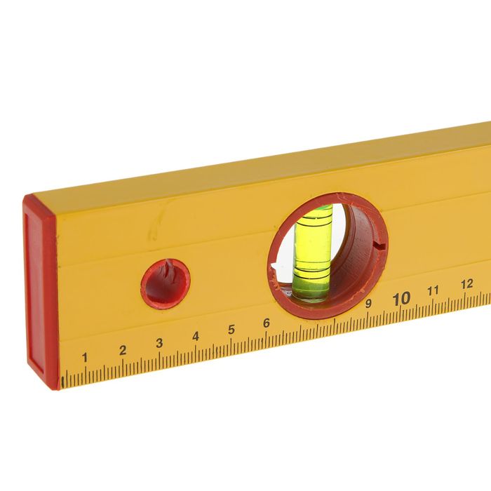 Уровень алюминиевый Remocolor, "Yellow", 3 ампулы, 80 см