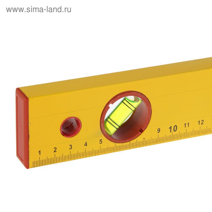 фото Уровень алюминиевый remocolor,"yellow", 3 ампулы, 100 см hobbi