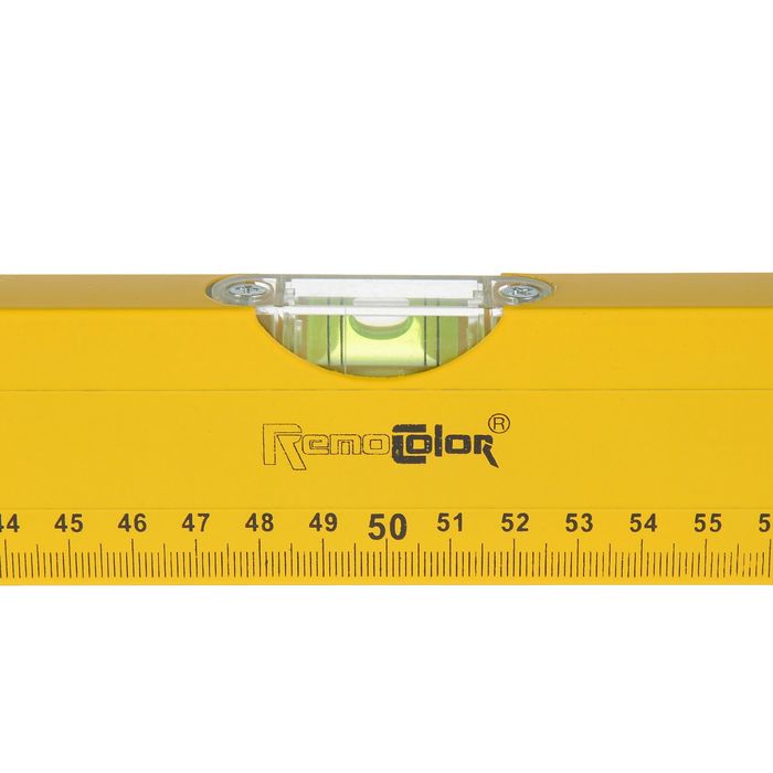 Уровень алюминиевый Remocolor,"Yellow", 3 ампулы, 100 см
