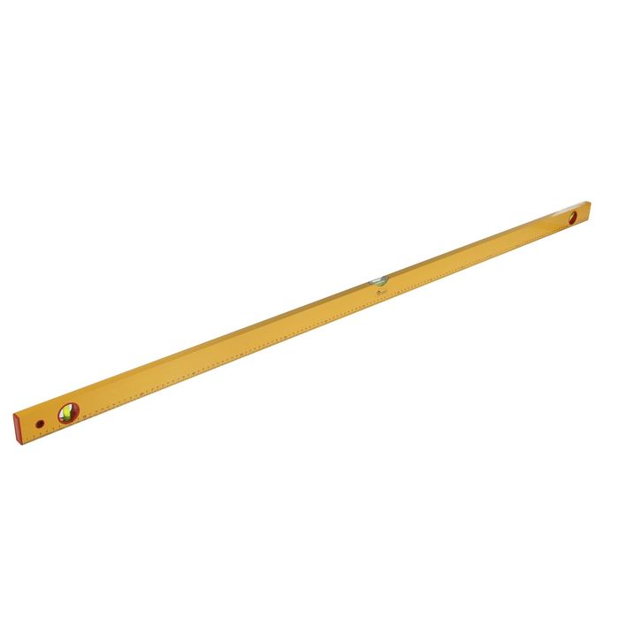 Уровень алюминиевый  Hobbi, "Yellow", 3 ампулы, 150 см