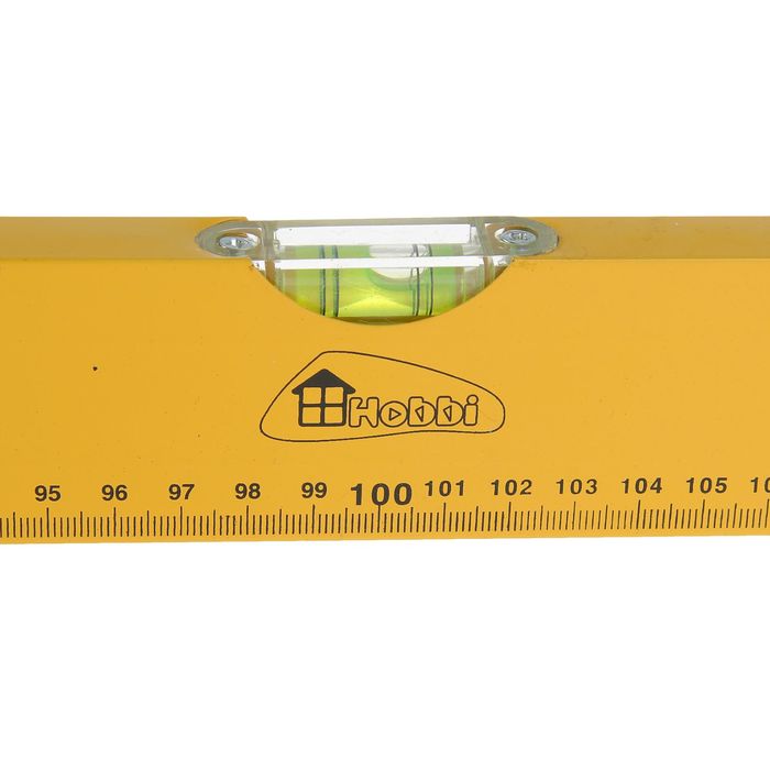 Уровень алюминиевый Hobbi, "Yellow", 3 ампулы, 200 см