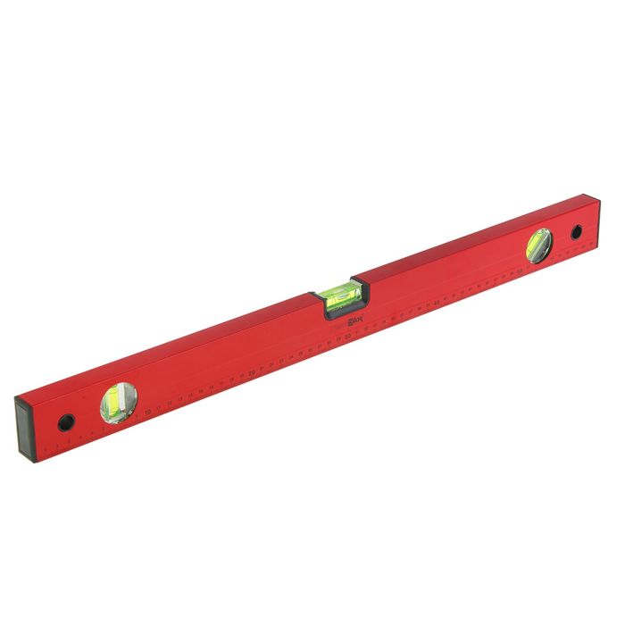 Уровень алюминиевый  Hobbi, "Red", 3 ампулы, 60 см