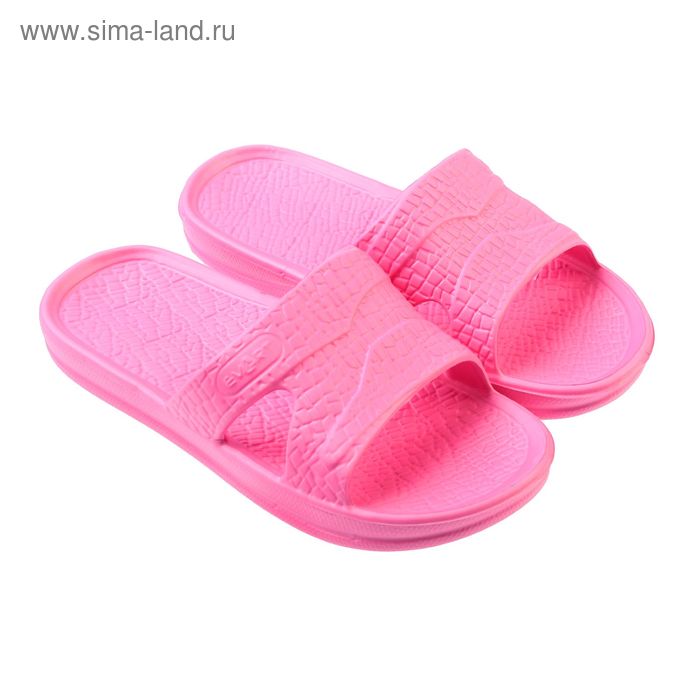фото Сланцы для девочки «степ» цвет розовый, размер 33-34 evart