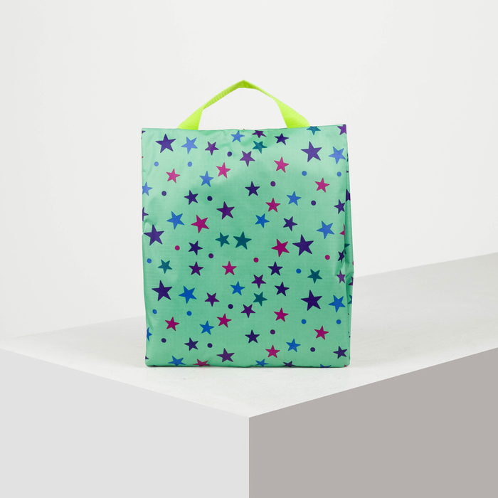 Сумка для обуви на молнии, 1 отдел, цвет зелёный