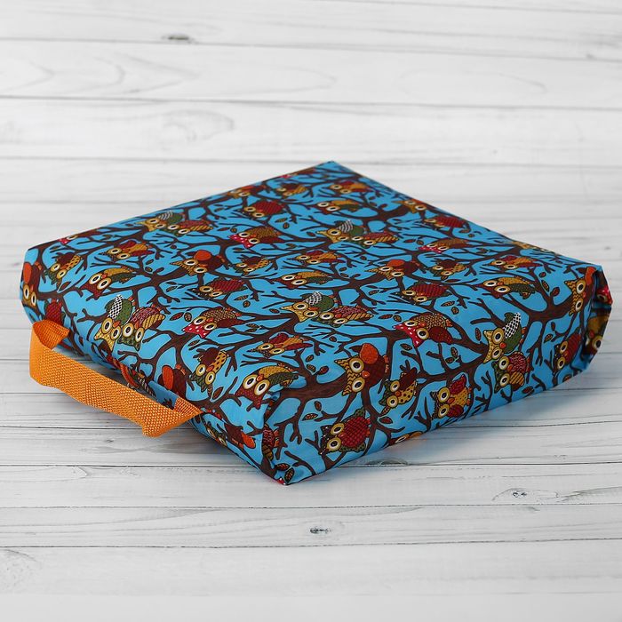 Сумка для обуви на молнии, 1 отдел, цвет синий/разноцветный