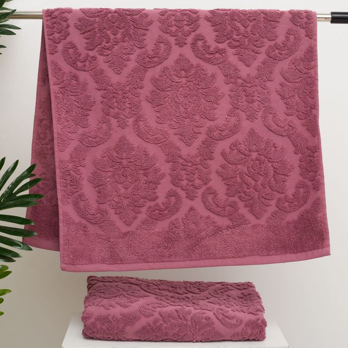 Полотенце махровое стриженое Spany Interio, VALENCIA цв.розовый, 70х130 хл.100%