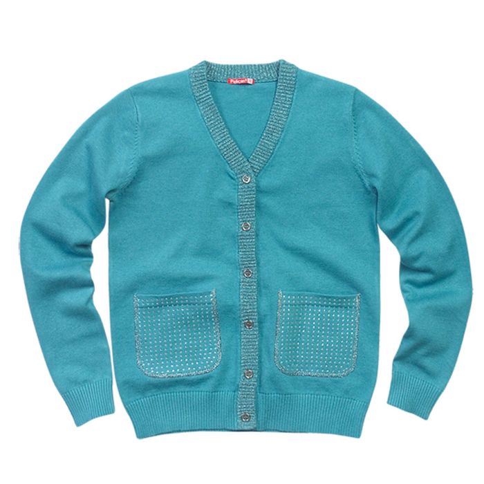 Жакет для девочки, рост 128 см, цвет голубой