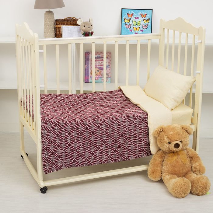 Покрывало гобеленовое "Этель" Восточные мотивы бордовый 110х140 ± 2 см