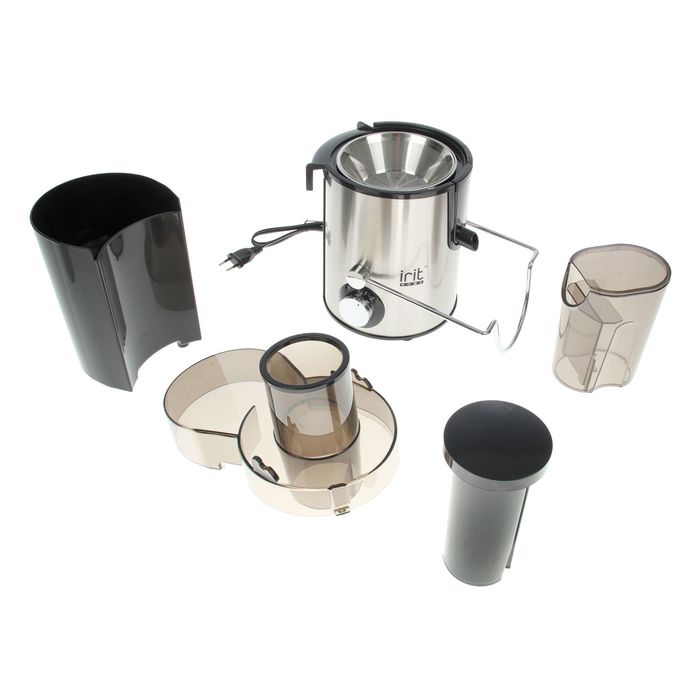 Соковыжималка электрическая Irit IR-5604, 350 Вт, 2 скорости, серый