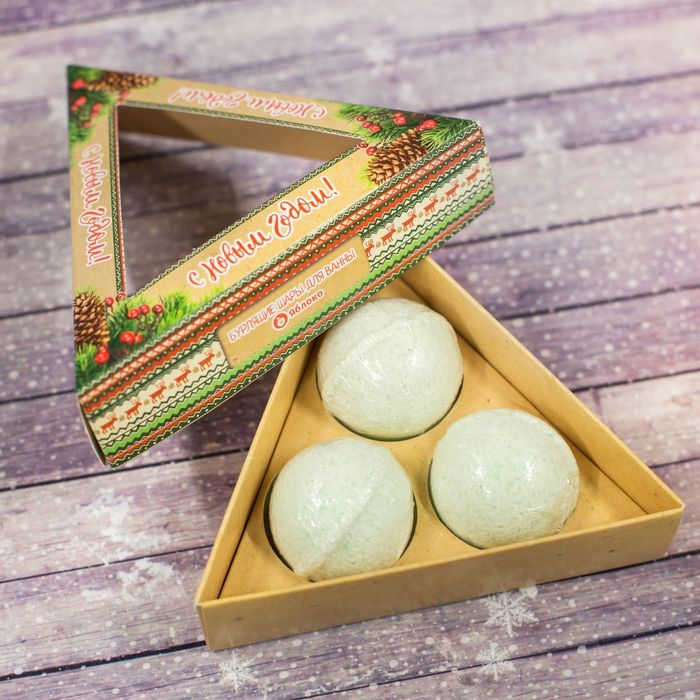 Бомбочки для ванны "С Новым Годом!", 3 шт.