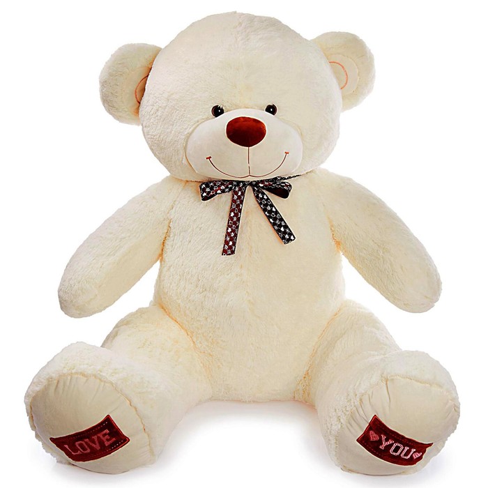 Мягкая игрушка «Медведь Амур», 150 см, цвет молочный мягкая игрушка медведь амур 150 см цвет молочный