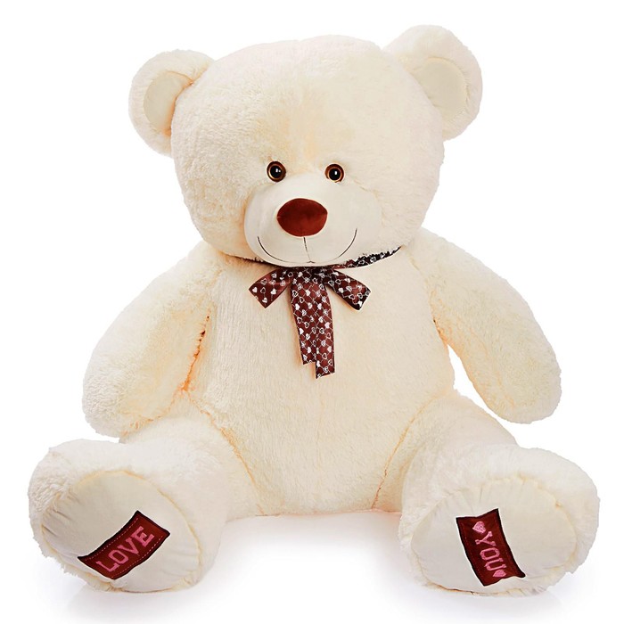 Мягкая игрушка «Медведь Амур», 120 см, цвет молочный мягкая игрушка медведь топтыжка цвет розовый 120 см