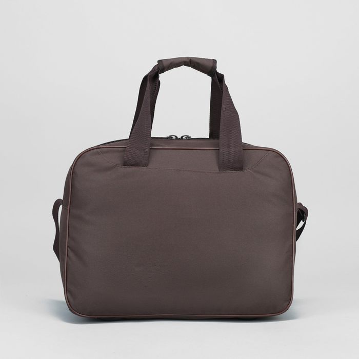 Сумка спортивная 44*23*30, 1 отдел на молнии, н/карман, длинный ремень, коричневый/желтый