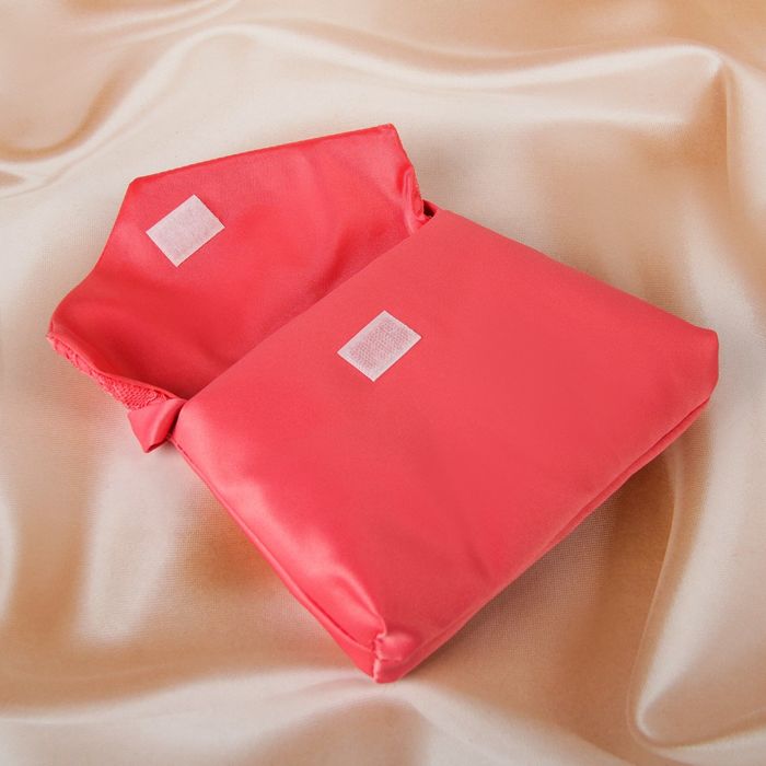 Свадебная сумочка-клатч, цвет коралловый