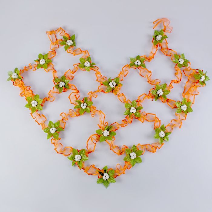 Украшение на капот "Сетка", цвет оранжевый