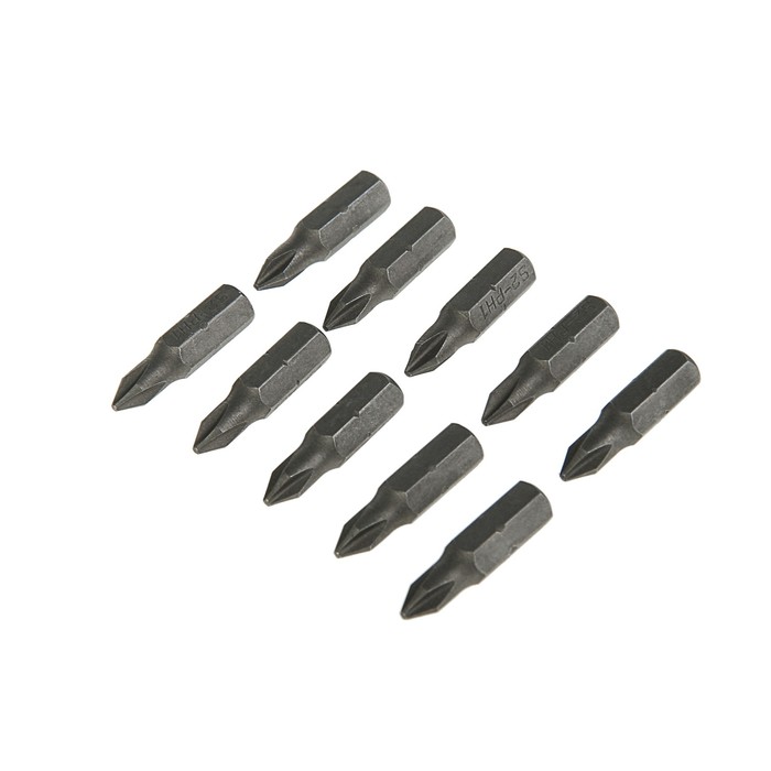 Биты FIT, сталь S2, односторонние, 25 мм, PH1, 10 шт.