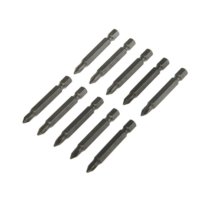 Биты FIT, сталь S2, односторонние, 50 мм, PH1, 10 шт.