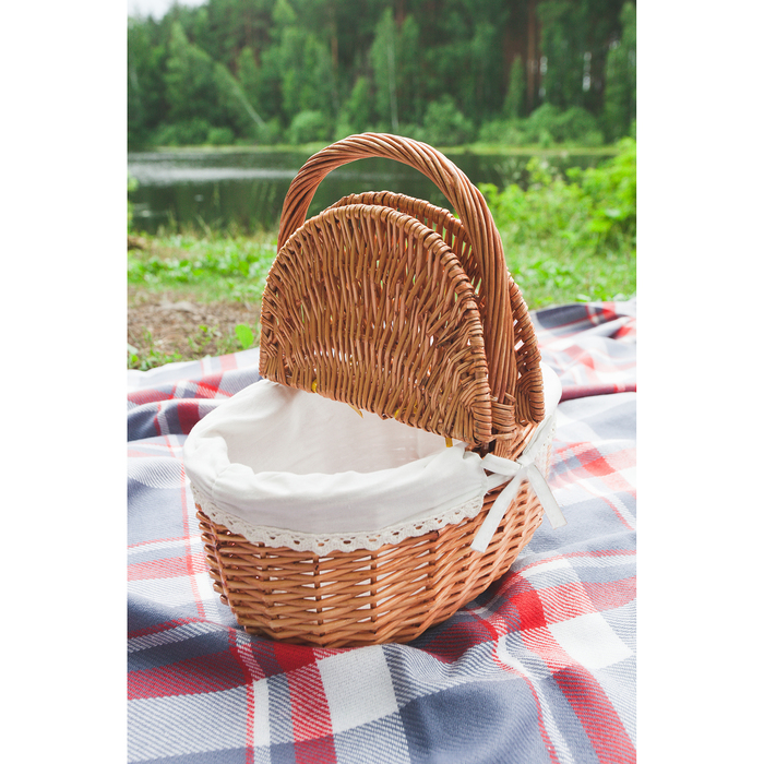 Корзина для пикника, 31 × 21 × 33 (без ручки 16 см)