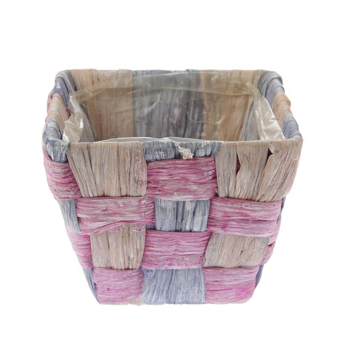 Кашпо «Квадратики», 13 × 13 × 10 см