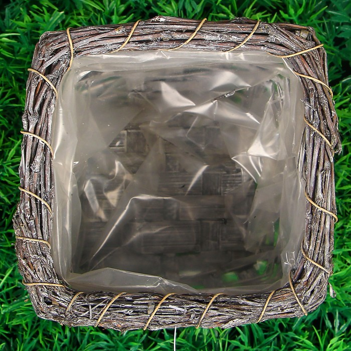 Кашпо «Линии», 13 × 13 × 10 см