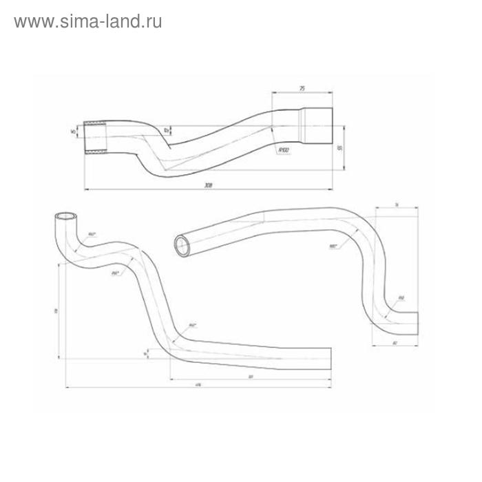 Комплект патрубков охлаждения Гранта AT Lada 2190-1303025, LUZAR LPK 01192 комплект патрубков охлаждения гранта mt lada 2190 1303025 11 luzar lpk 0190