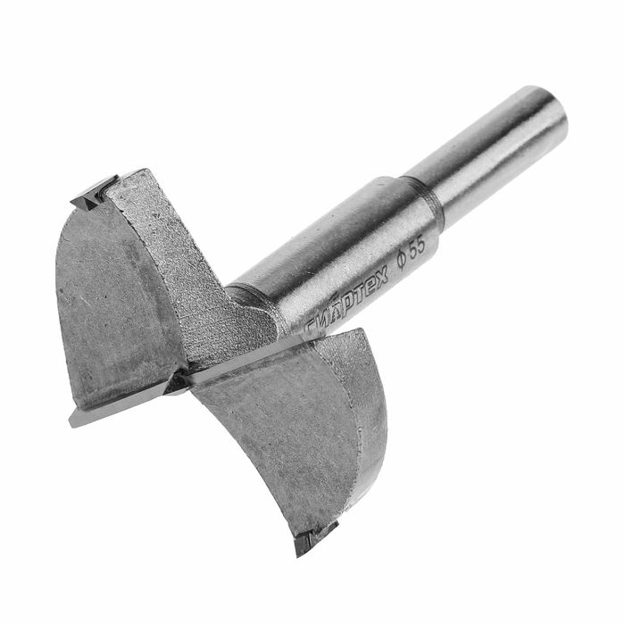 Сверло Форстнера по дереву "СИБРТЕХ", 55 мм, цилиндрический хвостовик