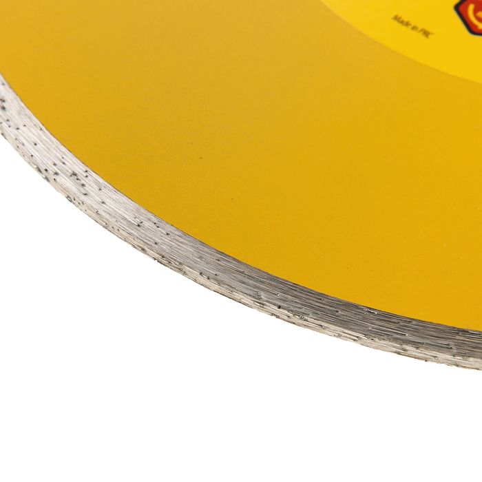 Диск алмазный отрезной сплошной DENZEL, 230 х 22,2 мм, мокрая резка