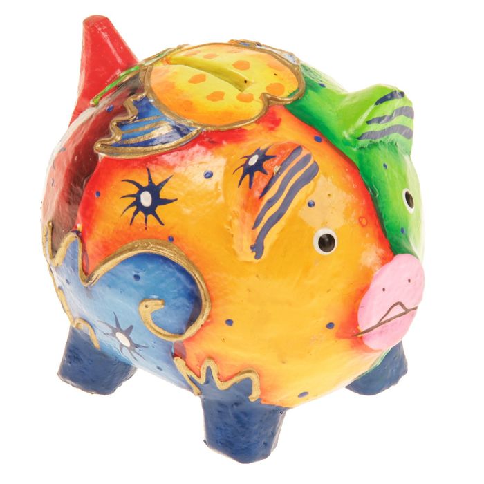 Сувенир дерево копилка "Свинка" 12х10х9 см