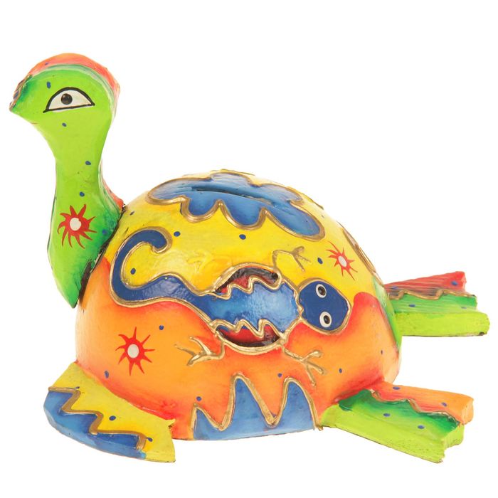 Сувенир дерево копилка "Черепашка" 17х16х12 см