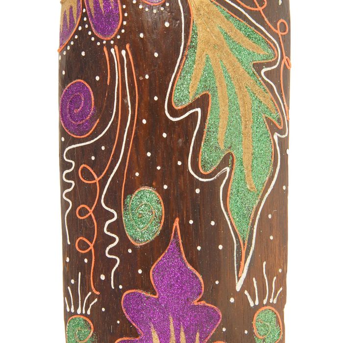 Маска дерево "Абориген цветок с золотистыми листьями" 49х12х2 см