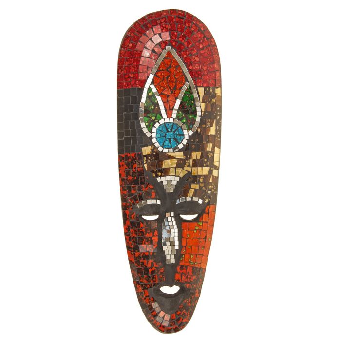 Маска настенная "Абориген птичка" 50х16х2 см