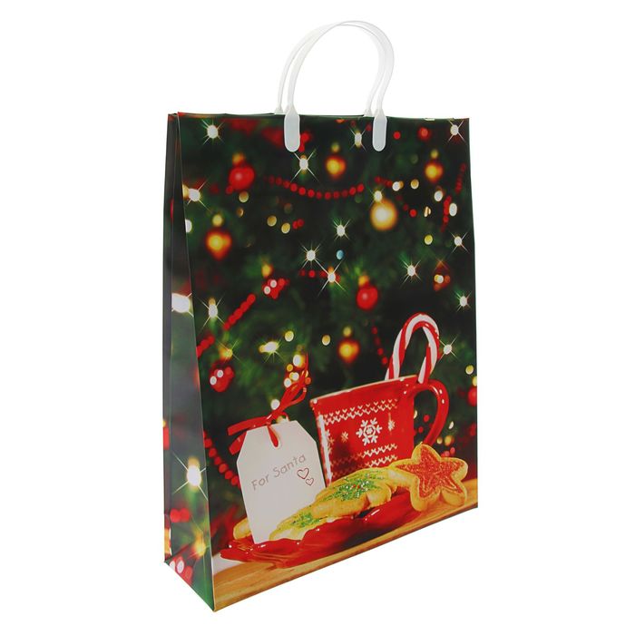 Пакет "Подарок для новогодней елочки", мягкий пластик, 42 х 32 см, 140 мкм