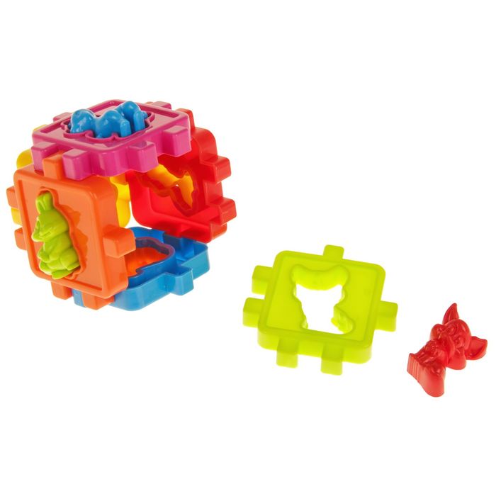 Логический куб-сортер с животными