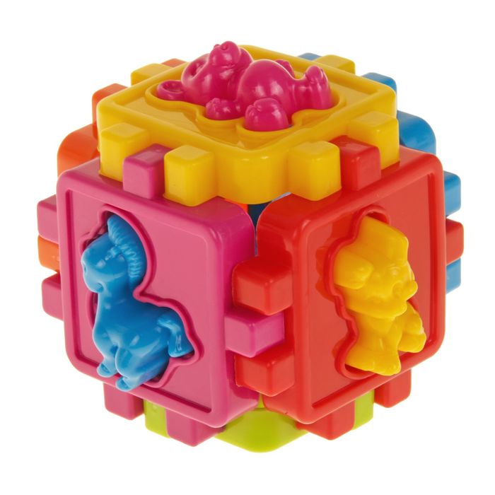 Логический куб-сортер с животными