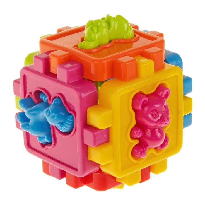 Логический куб-сортер с животными