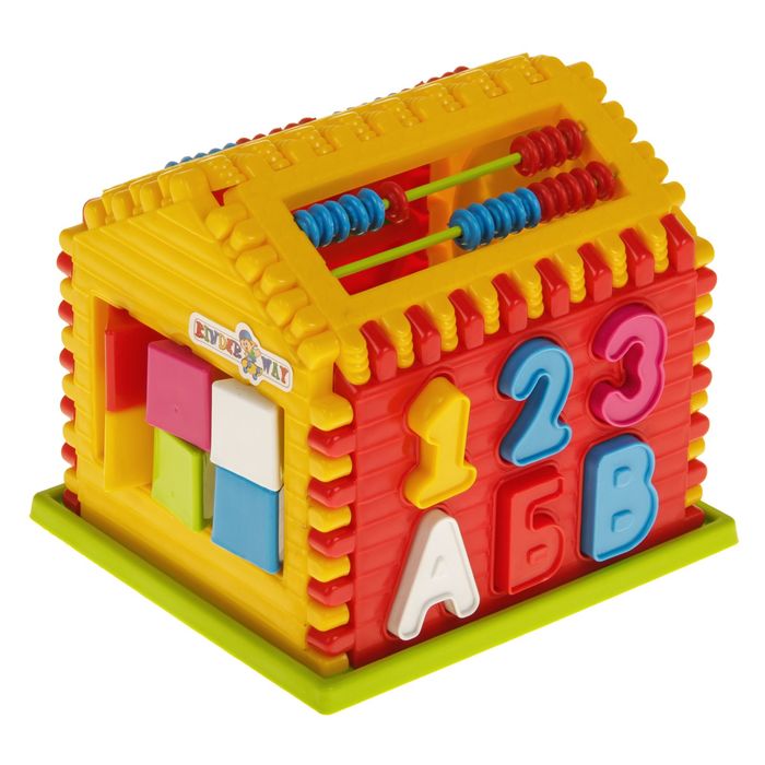 Домик-сортер, часы, счёты МИКС