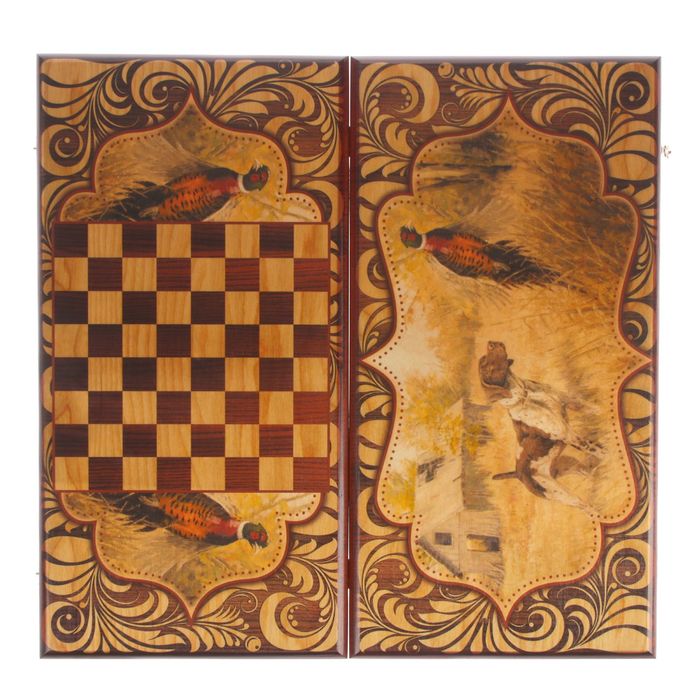 Нарды "Верный друг" (доска дерево 60х60 см)