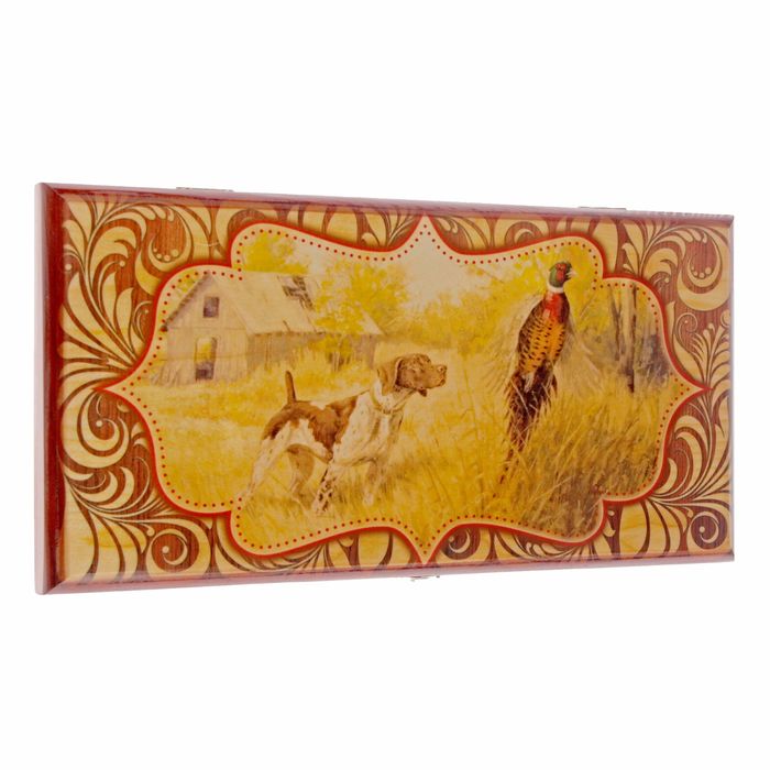 Нарды "Верный друг" (доска дерево 40х40 см)