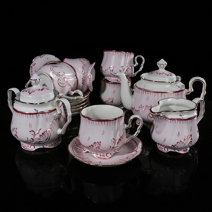 Сервиз чайный "Кузнецовский. Опаловый", 13 предметов УЦЕНКА