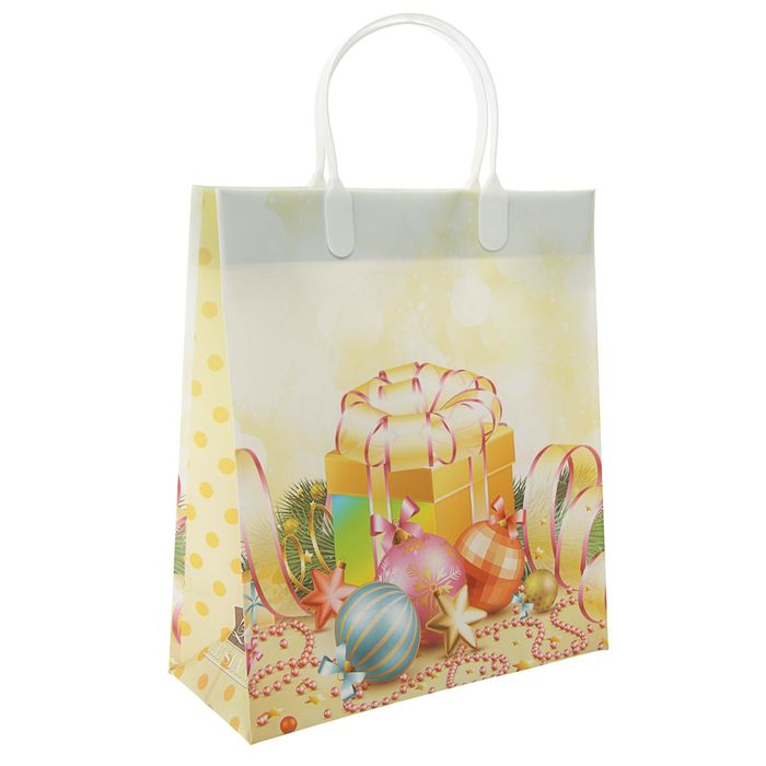 Пакет "Праздничное настроение", мягкий пластик, 26 х 23 см, 120 мкм