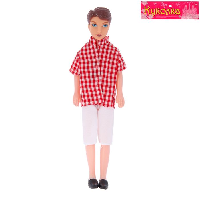 Кукла "Олег" рубашка в клеточку, МИКС
