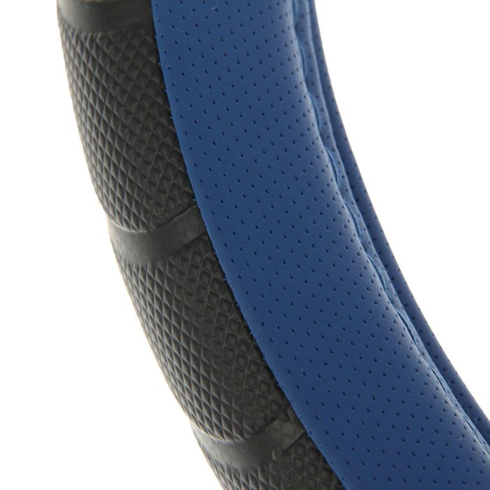 Оплётка на руль Lavita, размер М, синяя, ПВХ