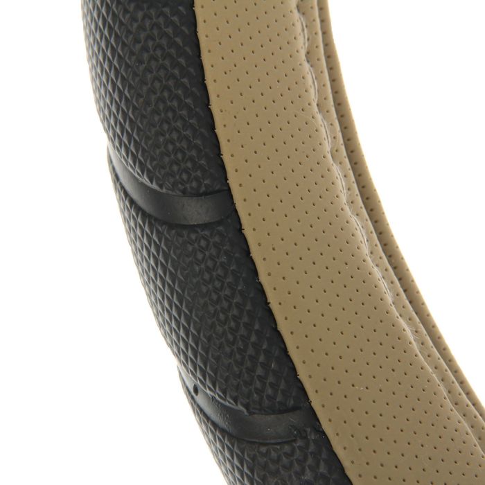 Оплётка на руль Lavita, размер М, бежевая, ПВХ