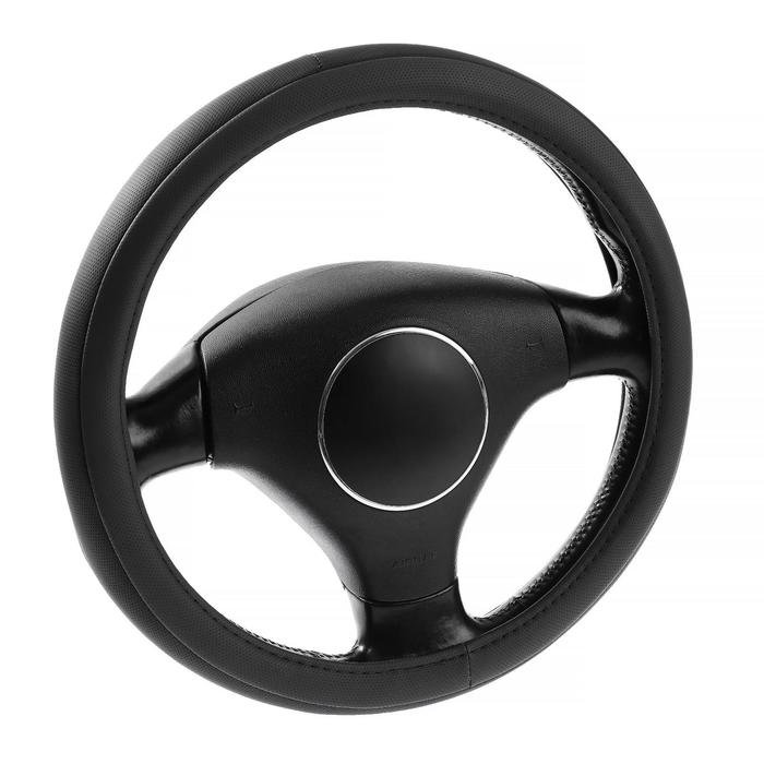 Оплётка на руль Lavita, размер М, 40 см, черная, ПВХ